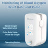 Pulse Oximeter Fingertip, Blood Oxygen Saturation Monitor, Heart Rate and Fast Spo2 Reading Oxygen Meter,Large LED Display -Metene Portable Oximeter with Lanyard and Batteries